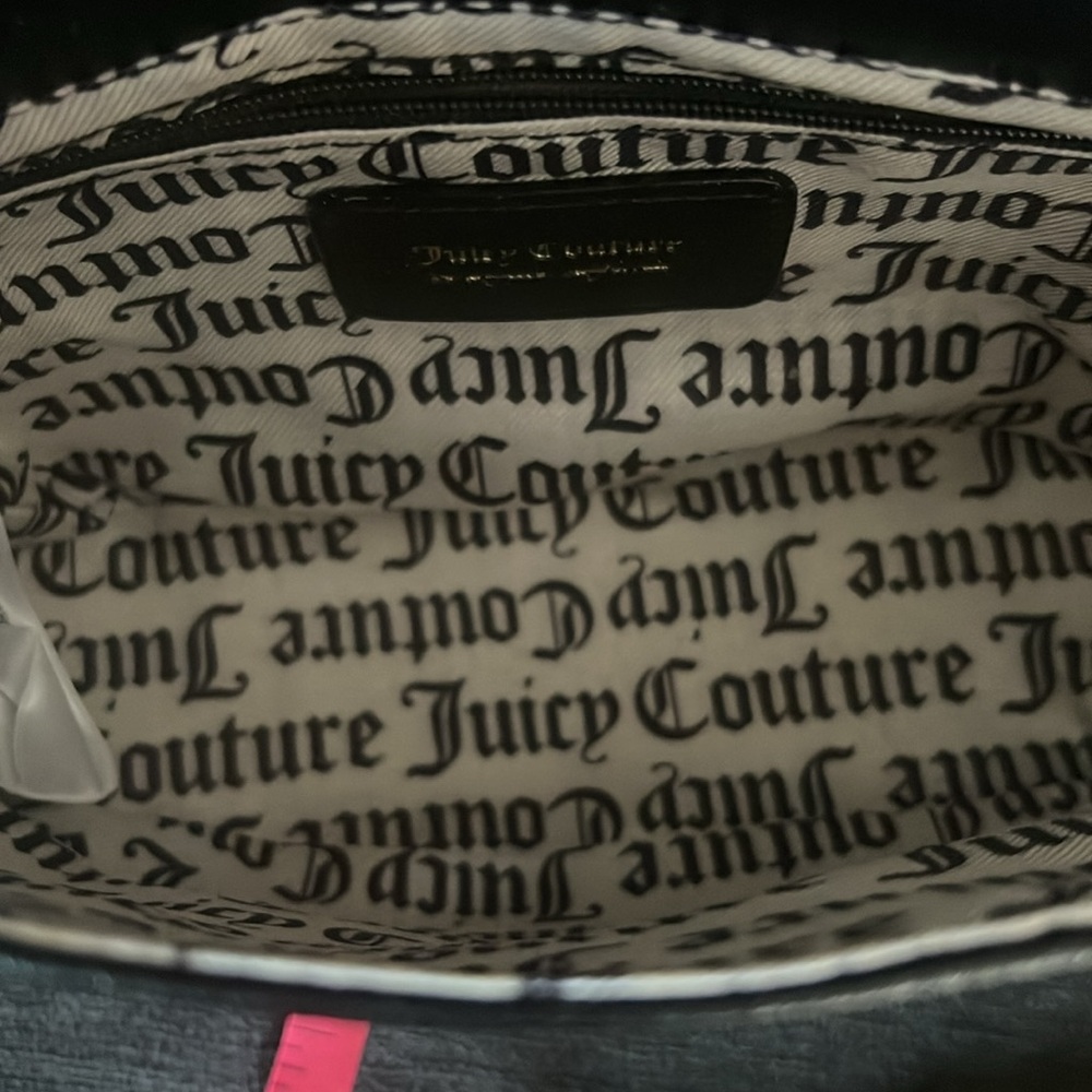 Juicy Couture Liquorice Soft Bow Crossbody Black NWT - Picture 7 of 9
